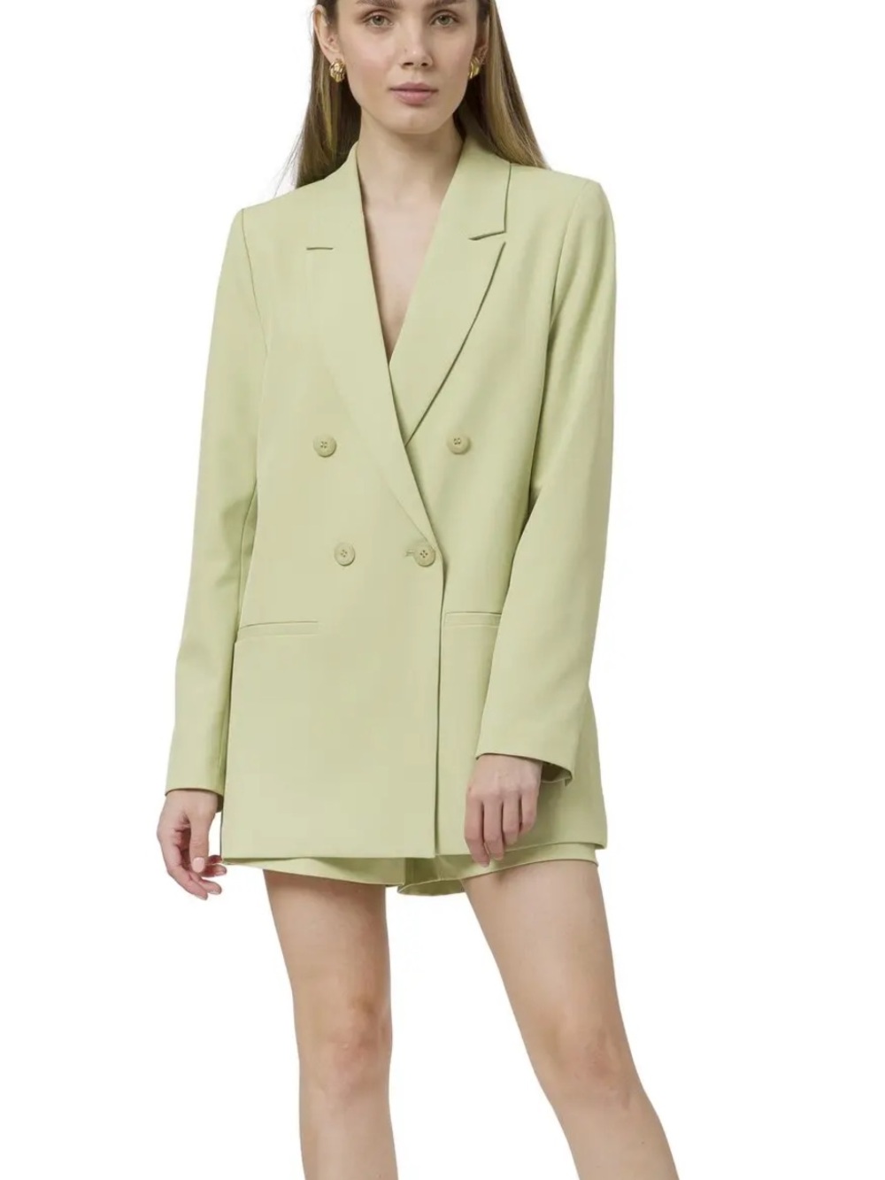 Wayf Nordstrom Double-Breasted Blazer Jacket and Shorts Set
